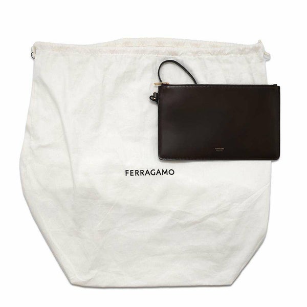 サルヴァトーレ・フェラガモ トートバッグ カットアウト スエード レザー 215475 Ferragamo バッグ 黒