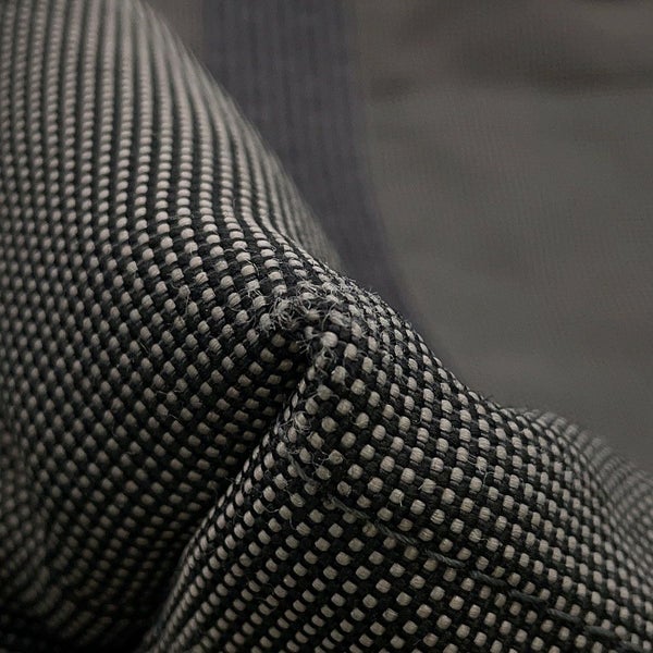 エルメス トートバッグ エールライン カバス グリス/ブラック/シルバー金具 キャンバス HERMES バッグ