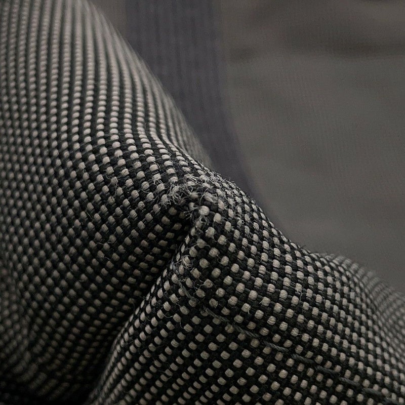 エルメス トートバッグ エールライン カバス グリス/ブラック/シルバー金具 キャンバス HERMES バッグ