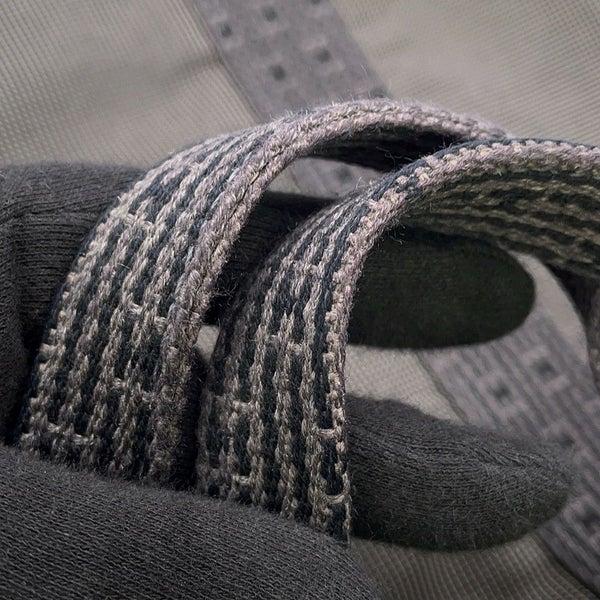 エルメス トートバッグ エールライン カバス グリス/ブラック/シルバー金具 キャンバス HERMES バッグ