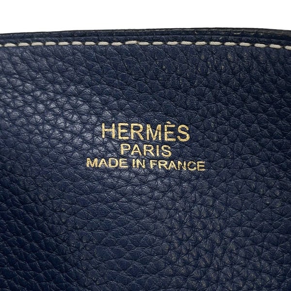 エルメス トートバッグ ドゥブルセンス45 ブルーイズミール/ブルーサフィール トリヨンクレマンス □R刻印