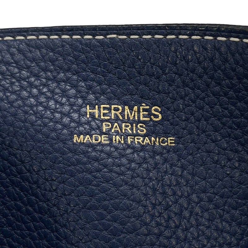 エルメス トートバッグ ドゥブルセンス45 ブルーイズミール/ブルーサフィール トリヨンクレマンス □R刻印