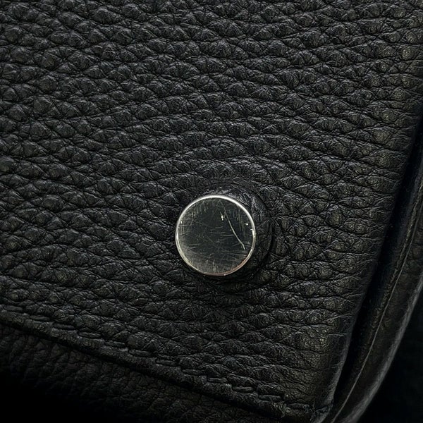 エルメス ハンドバッグ ケリー32 内縫い ブラック/シルバー金具 トゴ □J刻印 2wayショルダー 黒