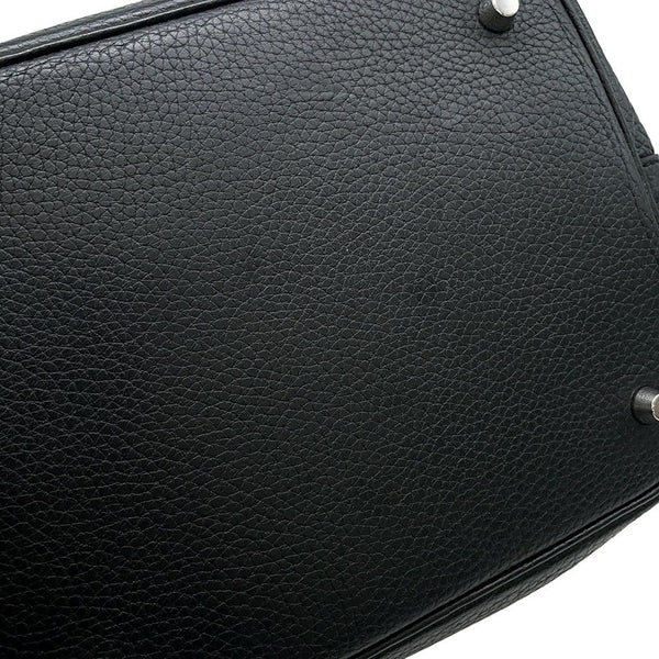 エルメス ハンドバッグ ピコタンロックMM ブラック/シルバー金具 トリヨンクレマンス D刻印 黒