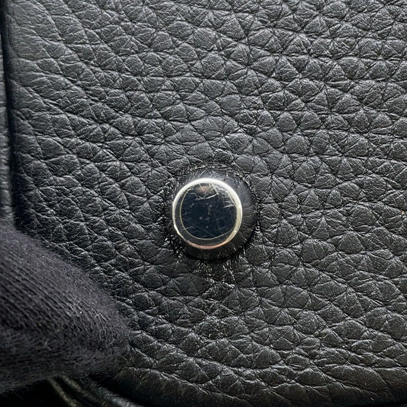 エルメス ハンドバッグ ピコタンロックMM ブラック/シルバー金具 トリヨンクレマンス D刻印 黒