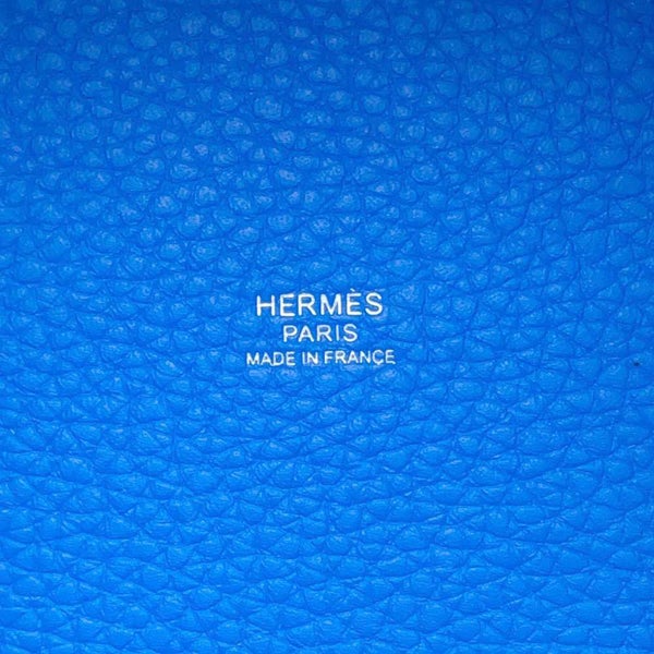 エルメス ハンドバッグ ピコタンロックMM ブルーイドラ/シルバー金具 トリヨンクレマンス W刻印