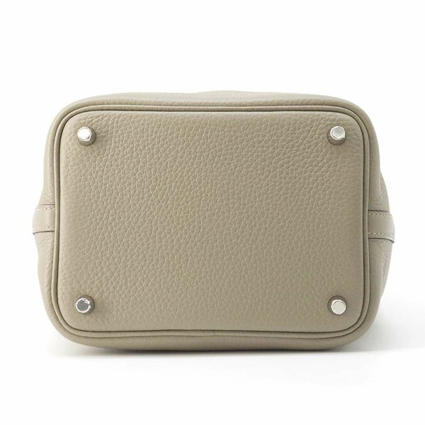 エルメス ハンドバッグ ピコタンロックPM セージ/シルバー金具 トリヨンクレマンス B刻印