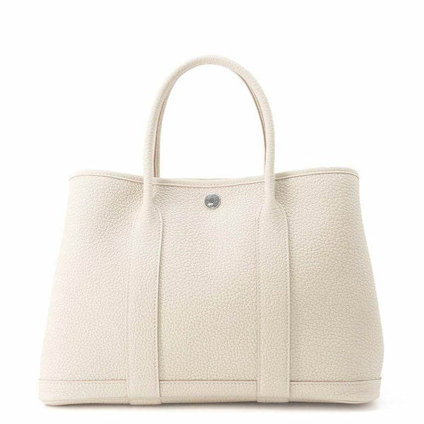 エルメス トートバッグ ガーデンパーティTPM べトン/シルバー金具 ネゴンダ W刻印 ハンドバッグ