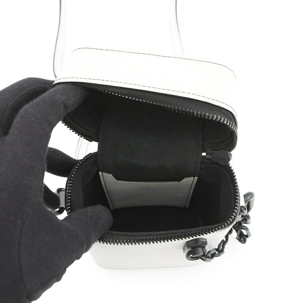 LOUIS VUITTON ルイヴィトン フォンボックス エピ レザー チェーン ショルダーバッグ ブラック金具 ホワイト M68791 LOUIS VUITTON - ルイヴィトン ショルダーバッグ エピ フォンボックス