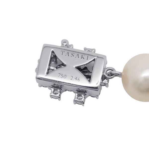 タサキ ネックレス パール/ダイヤモンド 計2.46ct K18WGホワイトゴールド TASAKI 真珠 ジュエリー