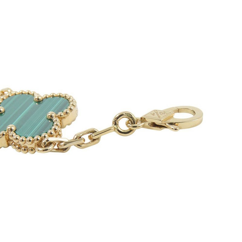 ヴァンクリーフ&アーペル ネックレス ヴィンテージ アルハンブラ ロングネックレス 20モチーフ マラカイト K18YG VCARL88100