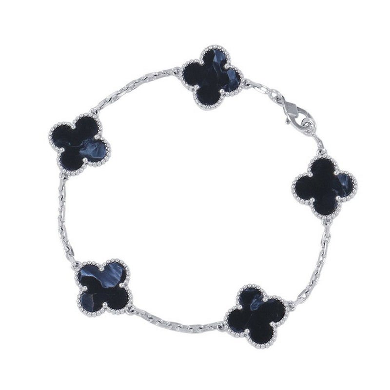 ヴァンクリーフ＆アーペル ブレスレット ヴィンテージ アルハンブラ ブレスレット 5モチーフ ピーターサイト K18WG VCARA41300