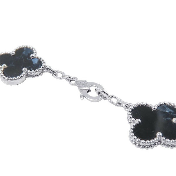 ヴァンクリーフ＆アーペル ブレスレット ヴィンテージ アルハンブラ ブレスレット 5モチーフ ピーターサイト K18WG VCARA41300