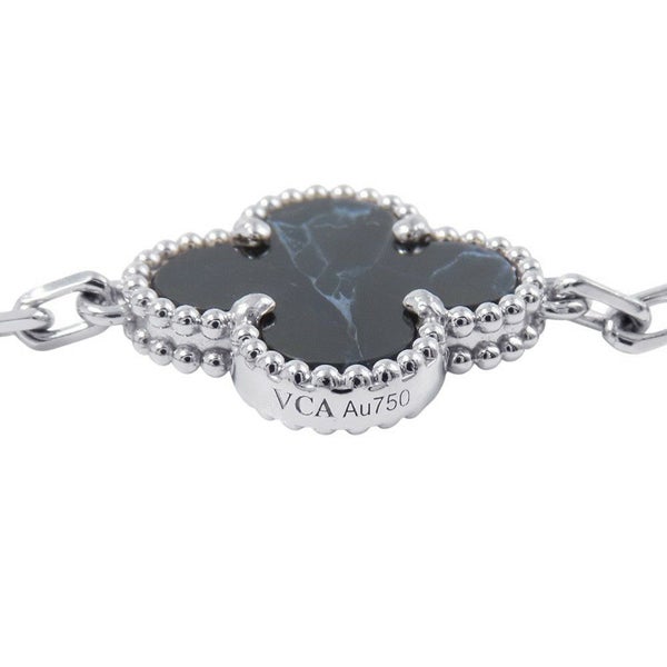 ヴァンクリーフ＆アーペル ブレスレット ヴィンテージ アルハンブラ ブレスレット 5モチーフ ピーターサイト K18WG VCARA41300