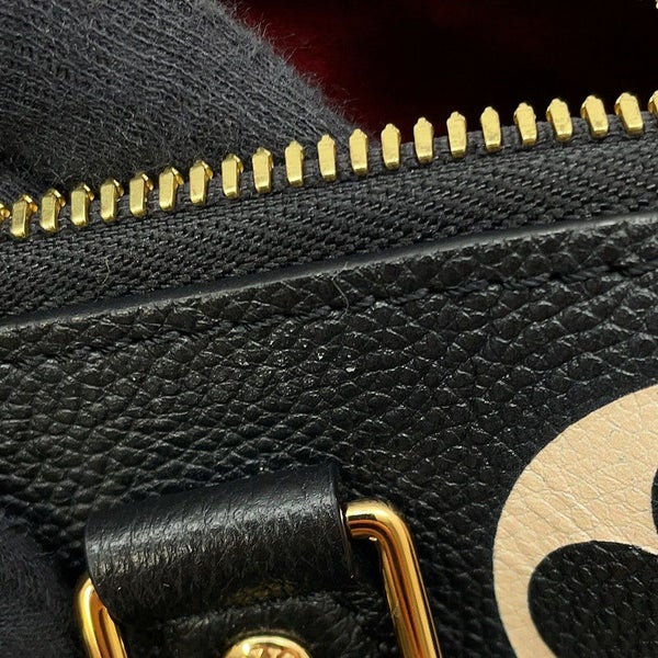 ルイヴィトン ハンドバッグ バイカラーモノグラム・アンプラント スピーディ・バンドリエール 25 M58947 2way ショルダー 黒 ブラック