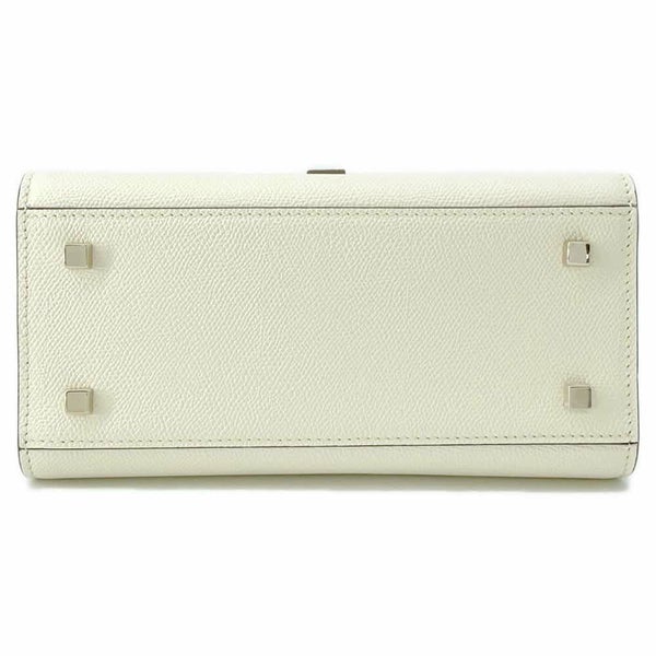 ヴァレクストラ ハンドバッグ イジィデ ミニ ソフトカーフレザー V5E36 Valextra 2wayショルダーバッグ 白