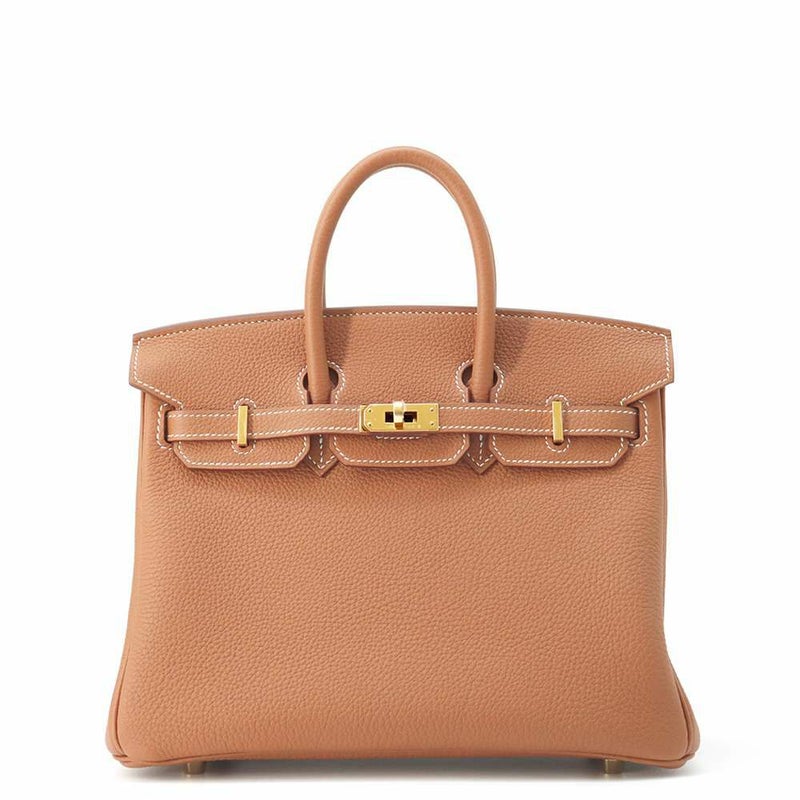 エルメス バーキン25 ゴールド/ゴールド金具 トゴ W刻印 HERMES Birkin ハンドバッグ