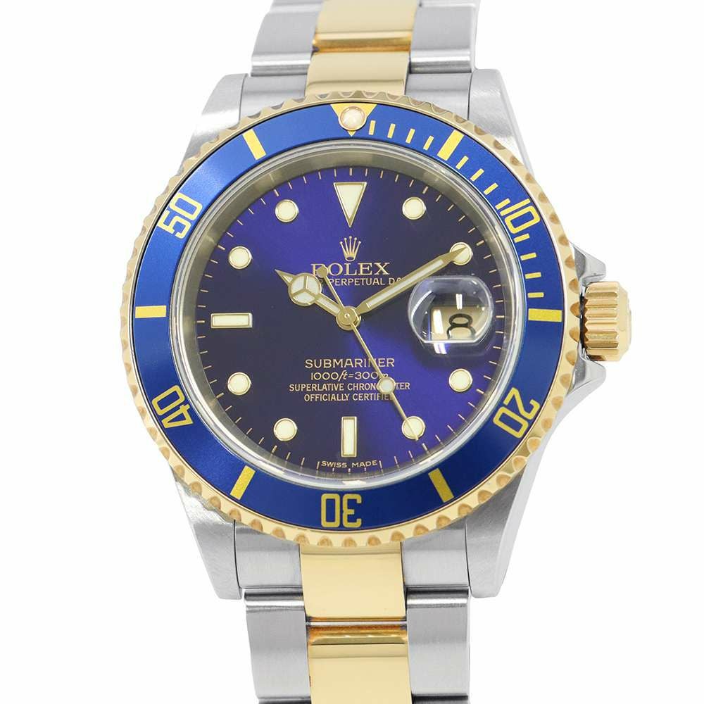 ロレックス サブマリーナ デイト コンビ S番 SS/K18YG 16613 ROLEX 腕時計 黒文字盤 ロレックス サブマリーナ デイト コンビ SS/K18YG Z番 16613 ROLEX