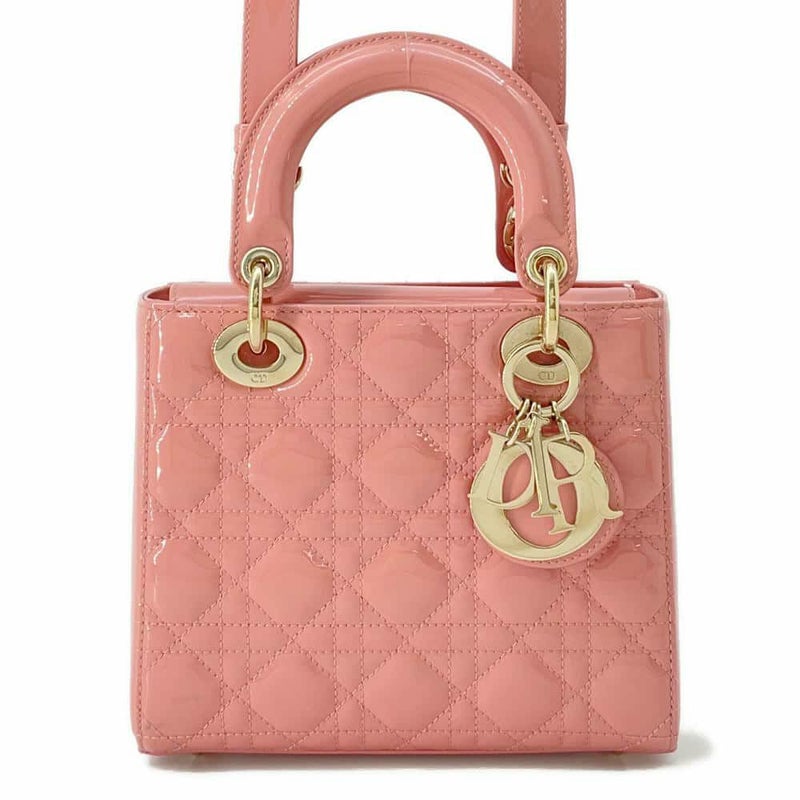 クリスチャン・ディオール ハンドバッグ レディディオール カナージュ スモール パテント M0531OWCB_M69P 2way