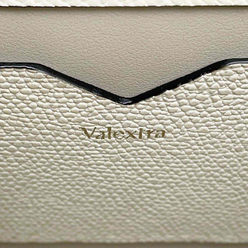 ヴァレクストラ ハンドバッグ イジィデ バンダナ マイクロ カーフレザー Valextra ショルダーバッグ 白
