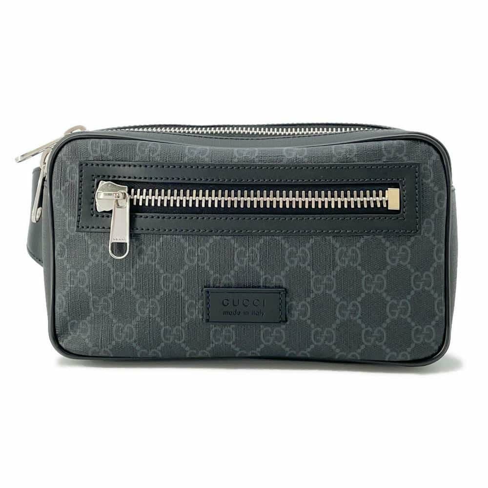 GUCCI ウエストポーチ グッチ ボディバッグ GGスプリーム PVC レザー 474298 GUCCI ウエスト