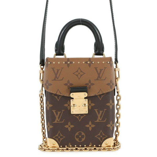 ルイヴィトン ショルダーバッグ モノグラム・リバース カメラボックス LOUIS VUITTON 2wayハンドバッグ ブラック 黒