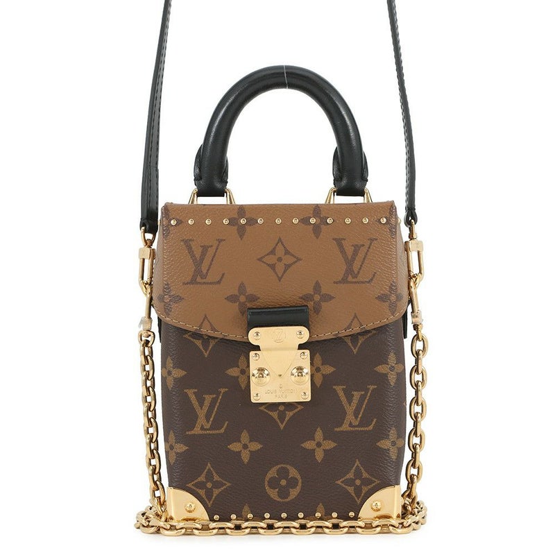 ルイヴィトン ショルダーバッグ モノグラム・リバース カメラボックス LOUIS VUITTON 2wayハンドバッグ ブラック 黒