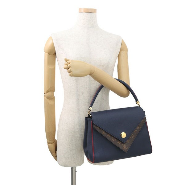 ルイヴィトン ハンドバッグ モノグラム/カーフレザー ドゥブルV M54439 LOUIS VUITTON 2wayショルダーバッグ