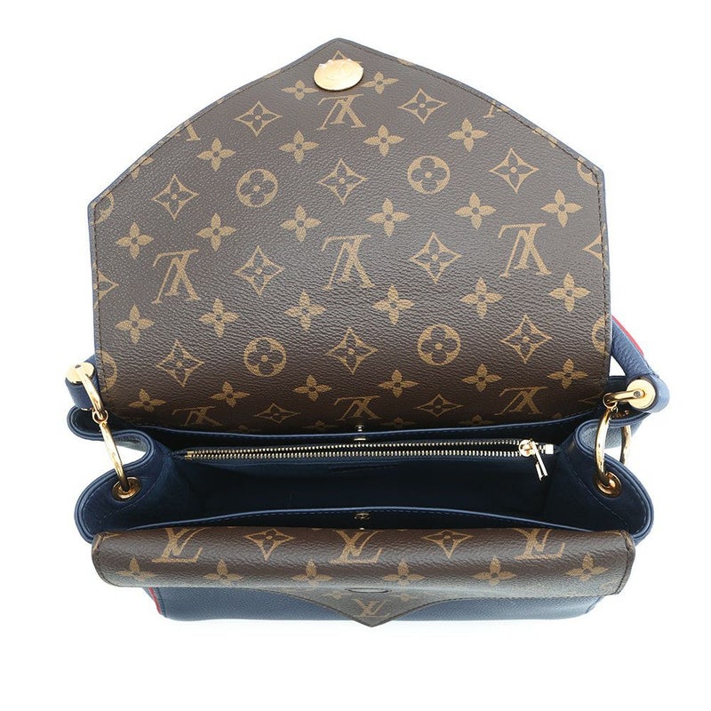 ルイヴィトン ハンドバッグ モノグラム/カーフレザー ドゥブルV M54439 LOUIS VUITTON 2wayショルダーバッグ