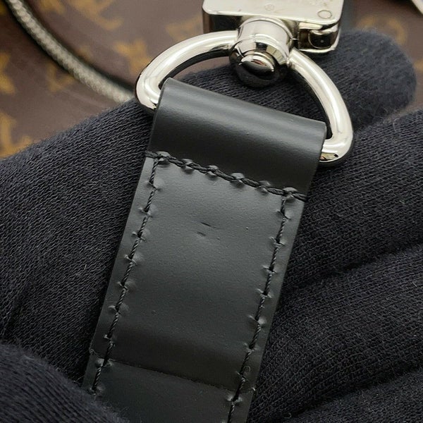 ルイヴィトン ボストンバッグモノグラム・マカサー キーポル・バンドリエール55 M56714 2wayショルダー ブラック 黒