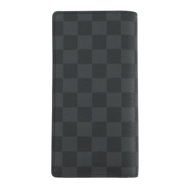 ルイヴィトン 長財布 ダミエ・グラフィット ポルトフォイユ・ブラザ N62665 LOUIS VUITTON ヴィトン 財布 メンズ 黒 ブラック
