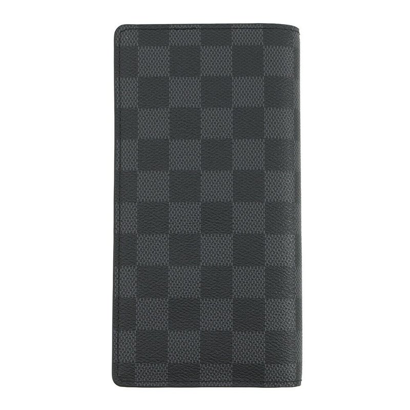 ルイヴィトン 長財布 ダミエ・グラフィット ポルトフォイユ・ブラザ N62665 LOUIS VUITTON ヴィトン 財布 メンズ 黒 ブラック