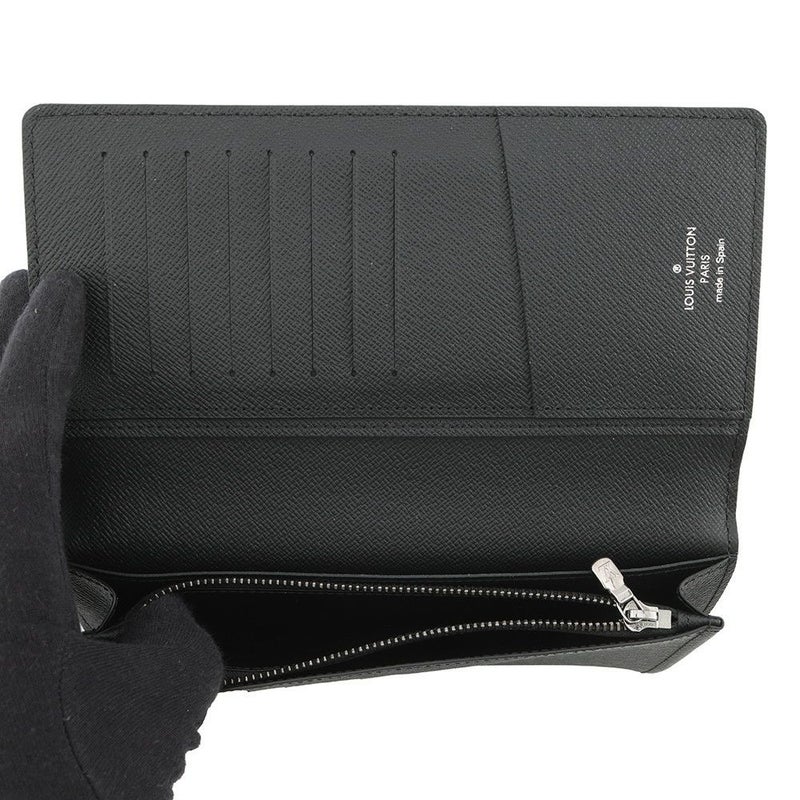 ルイヴィトン 長財布 ダミエ・グラフィット ポルトフォイユ・ブラザ N62665 LOUIS VUITTON ヴィトン 財布 メンズ 黒 ブラック