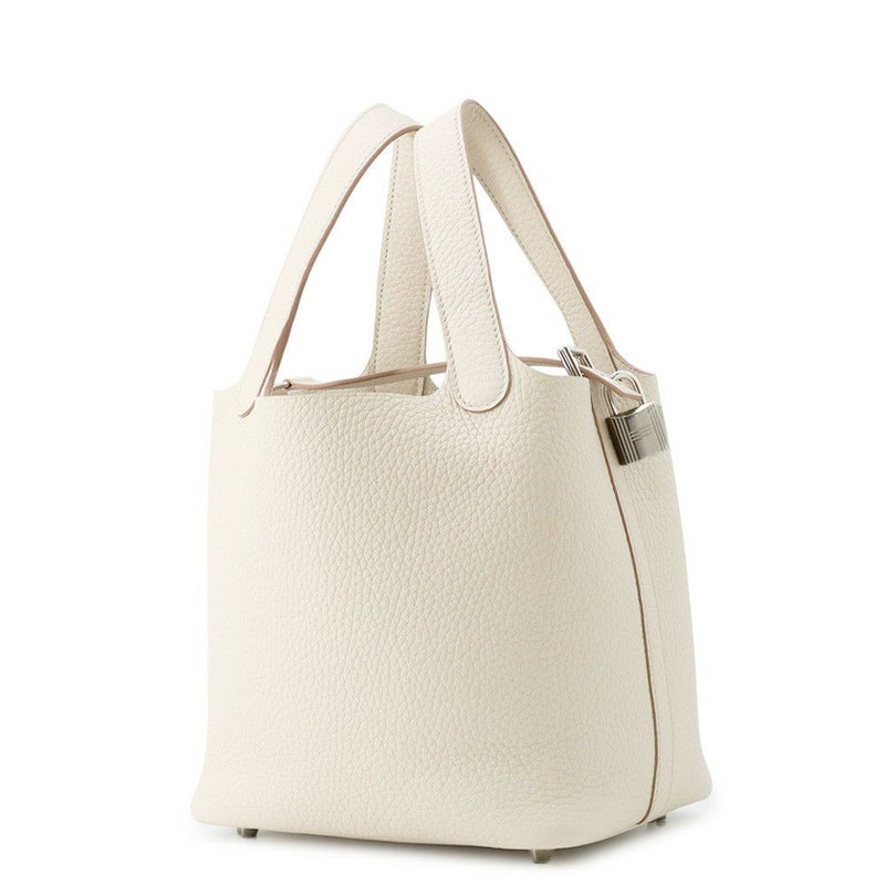 エルメス ハンドバッグ ピコタンロックPM ベトン/シルバー金具 トリヨンクレマンス K刻印