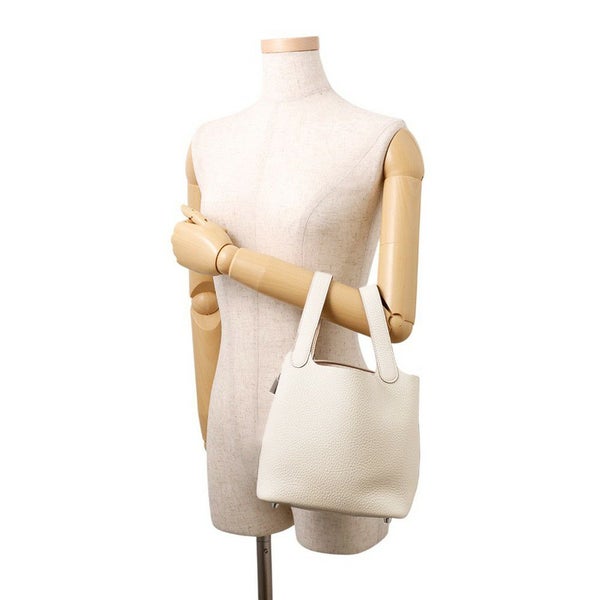 エルメス ハンドバッグ ピコタンロックPM ベトン/シルバー金具 トリヨンクレマンス K刻印