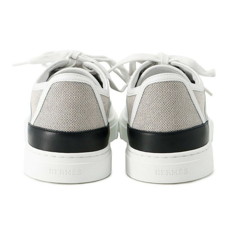 エルメス スニーカー ゲット キャンバス レディースサイズ38 HERMES 靴 白