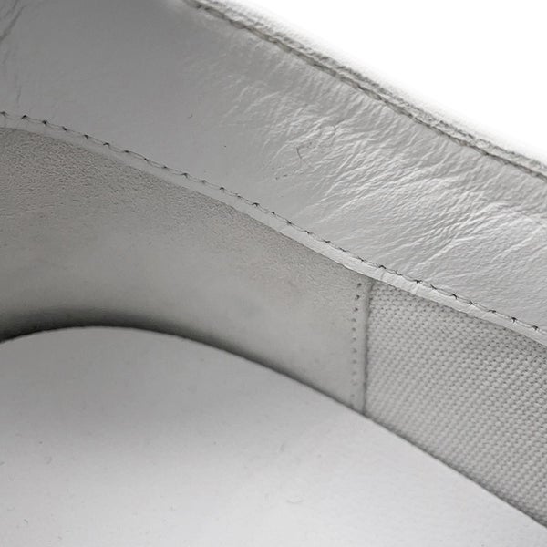 エルメス スニーカー ゲット キャンバス レディースサイズ38 HERMES 靴 白