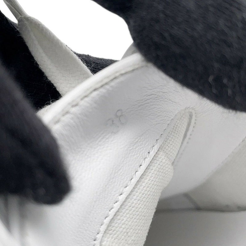 エルメス スニーカー ゲット キャンバス レディースサイズ38 HERMES 靴 白