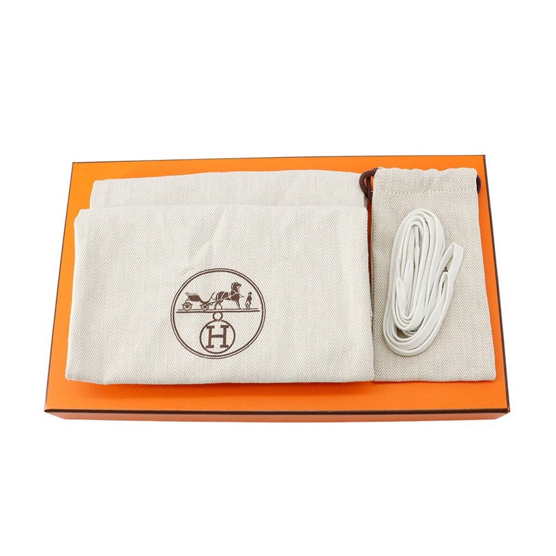 エルメス スニーカー ゲット キャンバス レディースサイズ38 HERMES 靴 白