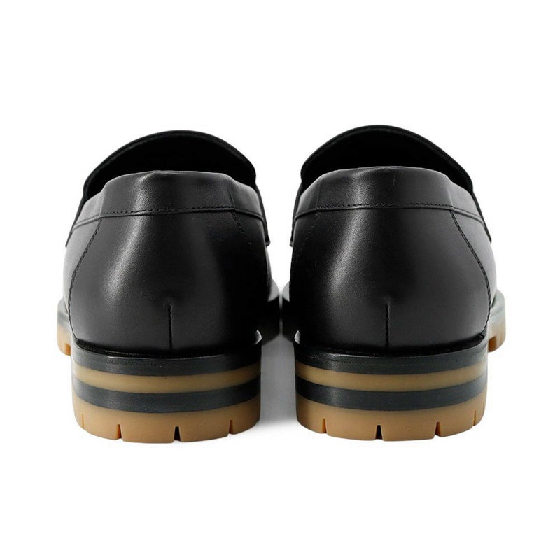 エルメス モカシン フォーブル レザー レディースサイズ38 HERMES 靴 黒