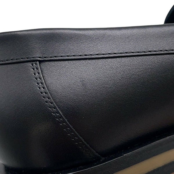 エルメス モカシン フォーブル レザー レディースサイズ38 HERMES 靴 黒