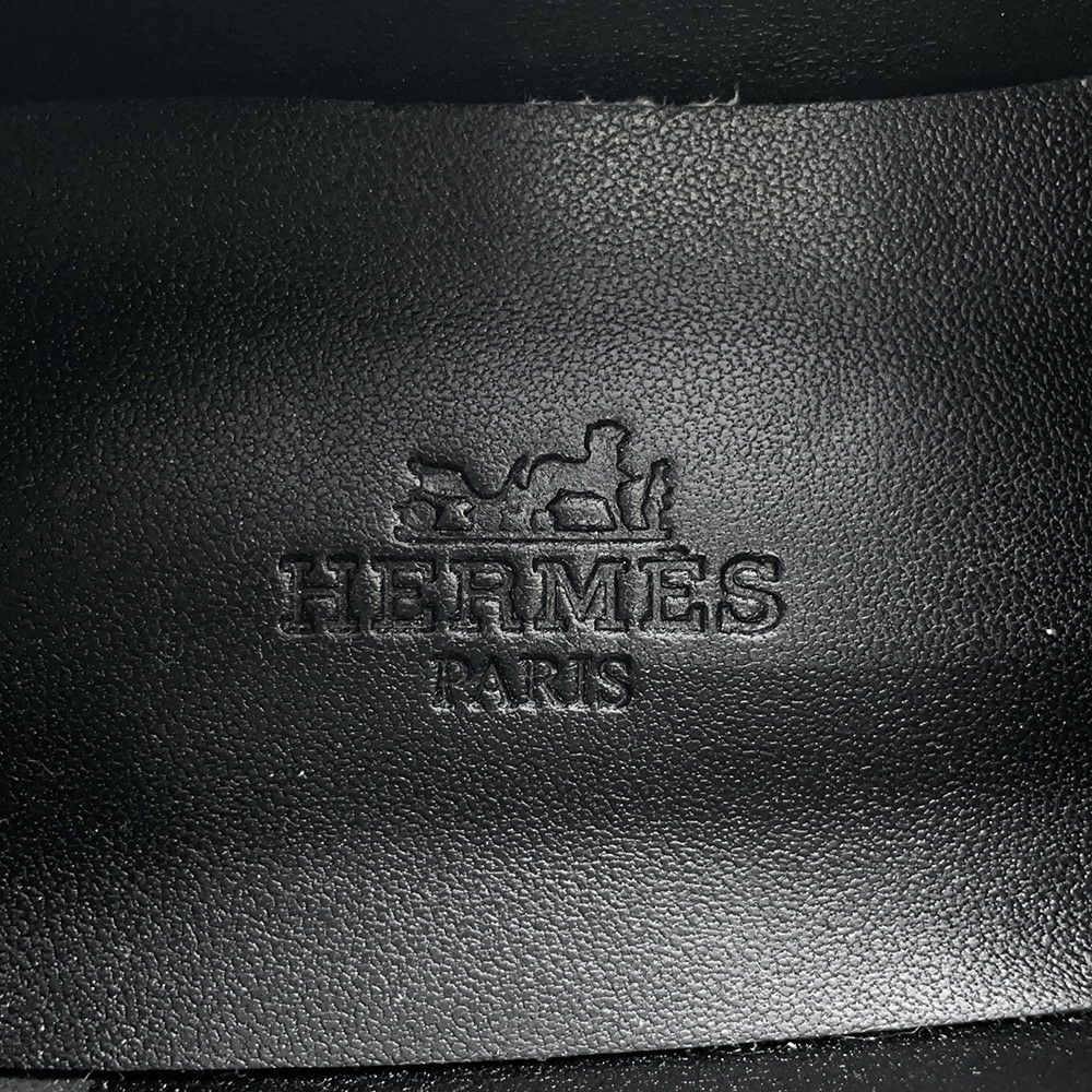 エルメス サイズ38 M レディース - 黒 エルメス モカシン フォーブル レザー レディースサイズ38 HERMES 靴