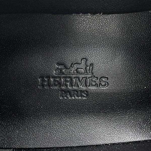 エルメス モカシン フォーブル レザー レディースサイズ38 HERMES 靴 黒