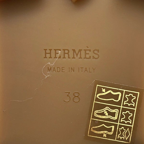 エルメス モカシン フォーブル レザー レディースサイズ38 HERMES 靴 黒