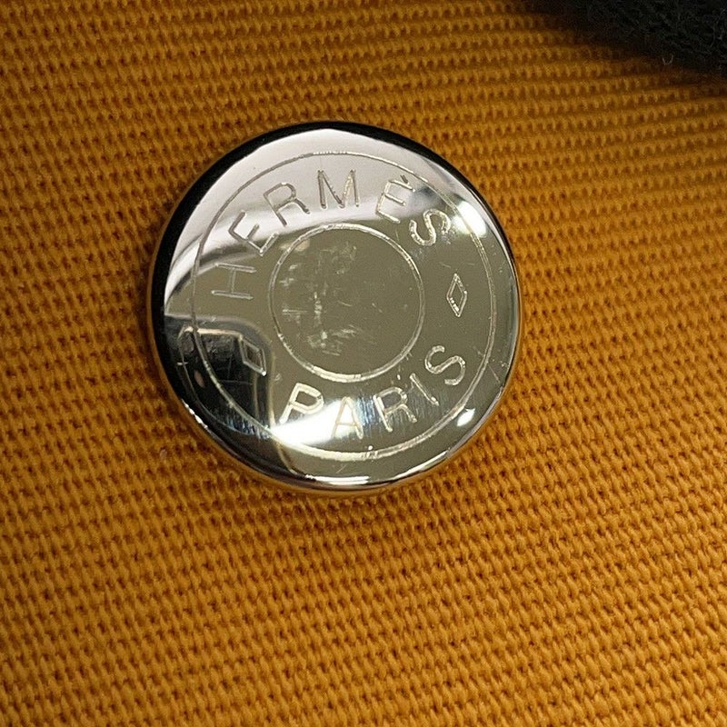 エルメス トートバッグ ガーデンパーティPM サフラン/ゴールド/シルバー金具 トワルオフィシエ/ネゴンダ C刻印