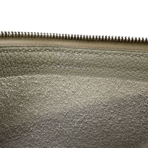 エルメス クラッチバッグ カバ ヴェルティージュ 24 トゥルティエールグレー/シルバー金具 トゴ C刻印