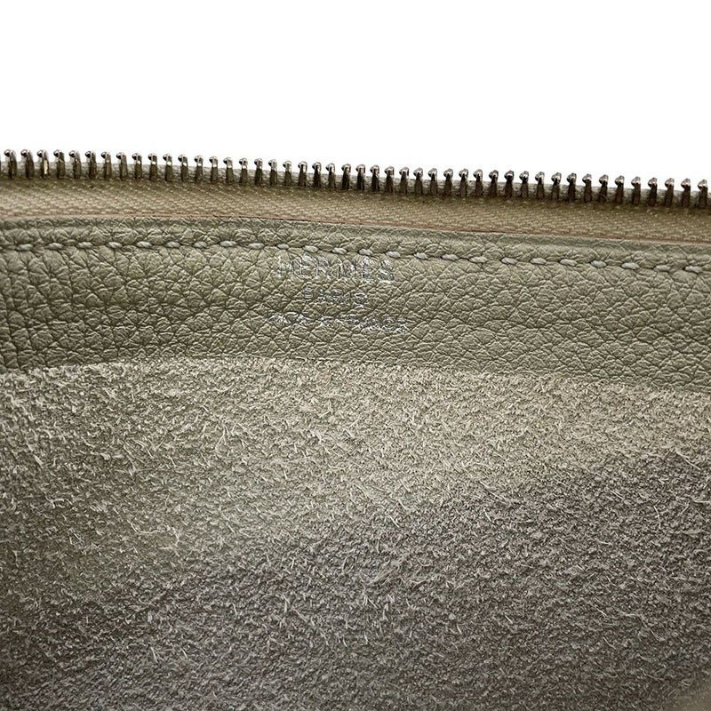 エルメス クラッチバッグ カバ ヴェルティージュ 24 トゥルティエールグレー/シルバー金具 トゴ C刻印