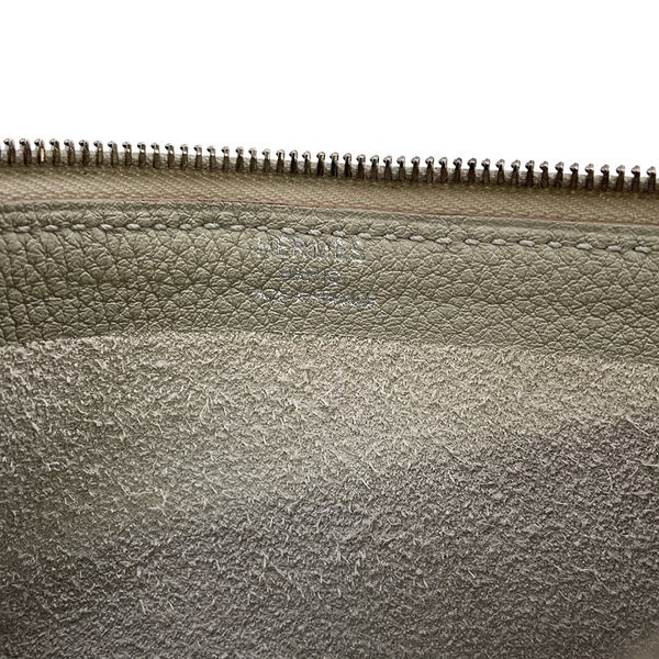 エルメス クラッチバッグ カバ ヴェルティージュ 24 トゥルティエールグレー/シルバー金具 トゴ C刻印