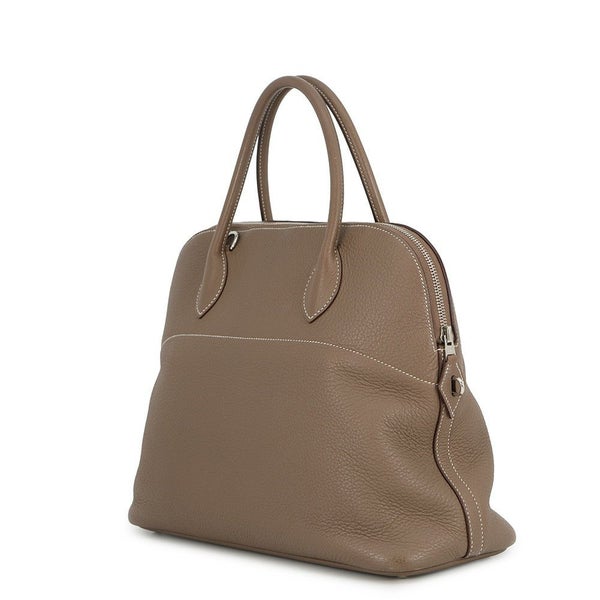 エルメス ハンドバッグ ボリード35 エトゥープ/シルバー金具 トリヨンクレマンス □L刻印 2wayショルダー