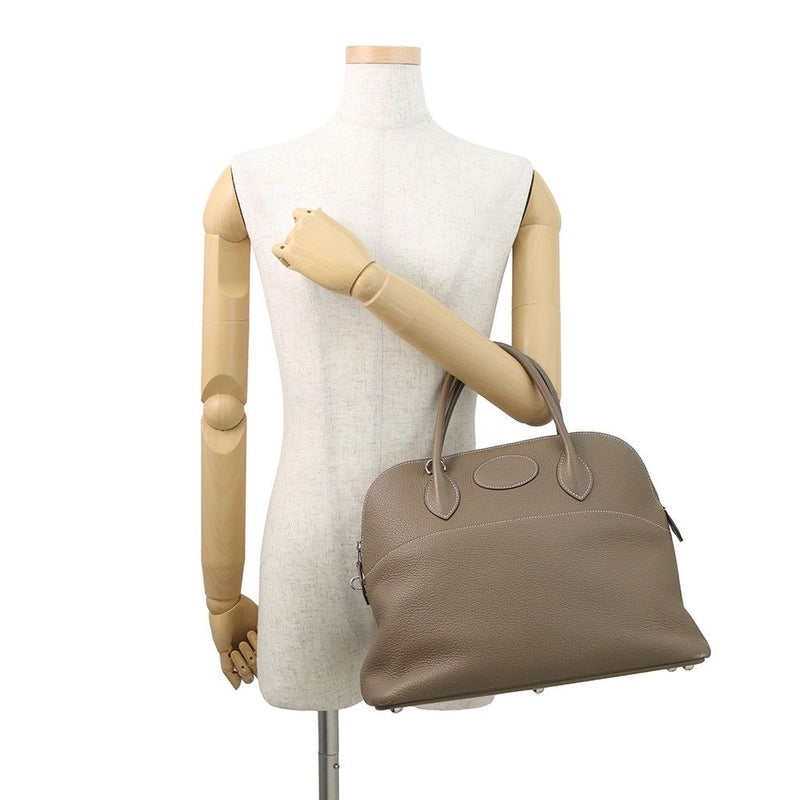 エルメス ハンドバッグ ボリード35 エトゥープ/シルバー金具 トリヨンクレマンス □L刻印 2wayショルダー